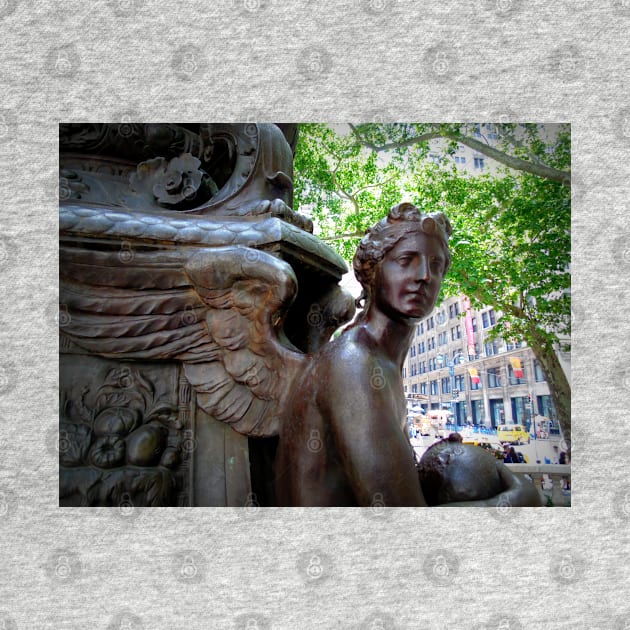 NYC Library Angel by MAMMAJAMMA